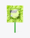 Metallic Lollipop Sachet Mockup