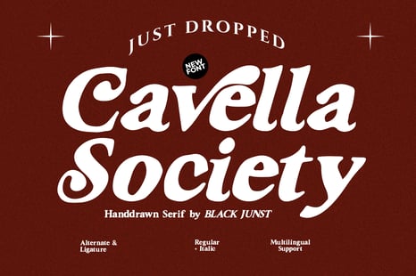 Cavella Society - Handmade Serif - Fonts