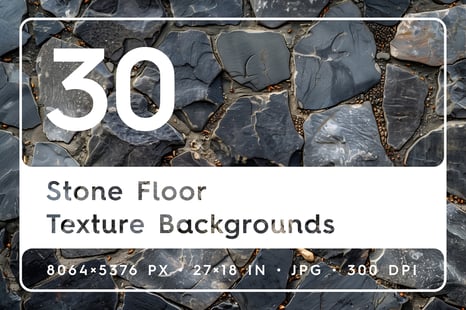 30 Stone Floor Texture Backgrounds - Graphics