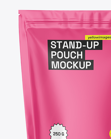 Matte Stand-up Pouch Mockup