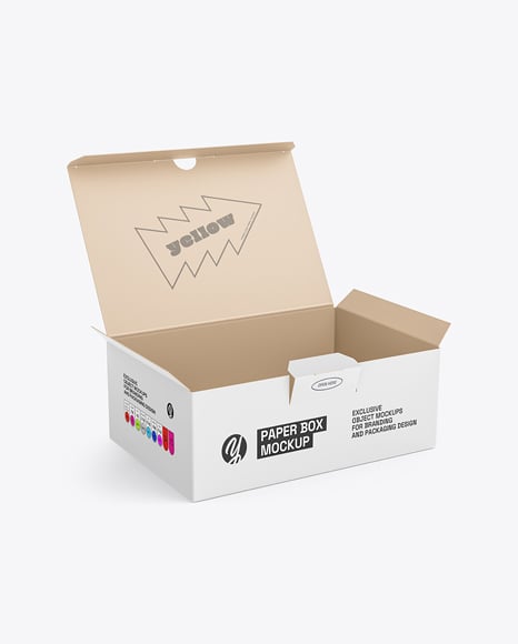 Paper Box Mockup