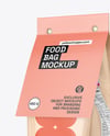 Glossy Package with Paper Label Mockup