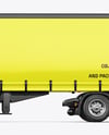 Semi Trailer Truck Mockup - Side View