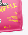 Matte Coffee Bag Mockup - Half Side view