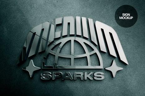 Glass & Concrete Luxury Sign Mockup - Add-Ons