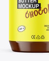 Jar With Chocolate Peanut Butter Mockup