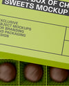 Box of Chocolate Sweets Mockup