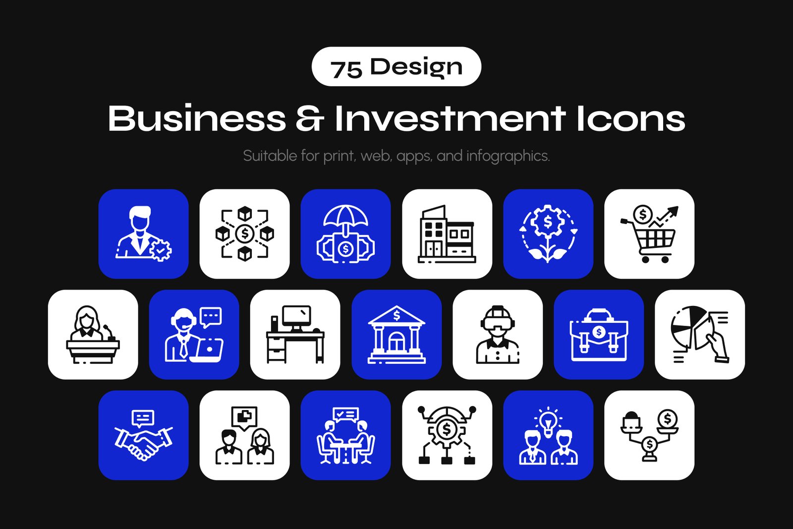 Business and Investment Icon Set