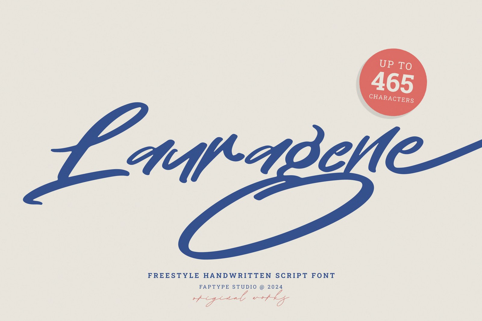 Lauragene | Freestyle Handwritten Script Font