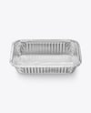 Aluminium Foil Tray Container in Paper Sleeve Mockup