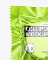 Metallic Lollipop Sachet Mockup