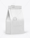 Kraft Coffee Bag with Clip Mockup – Half Side View