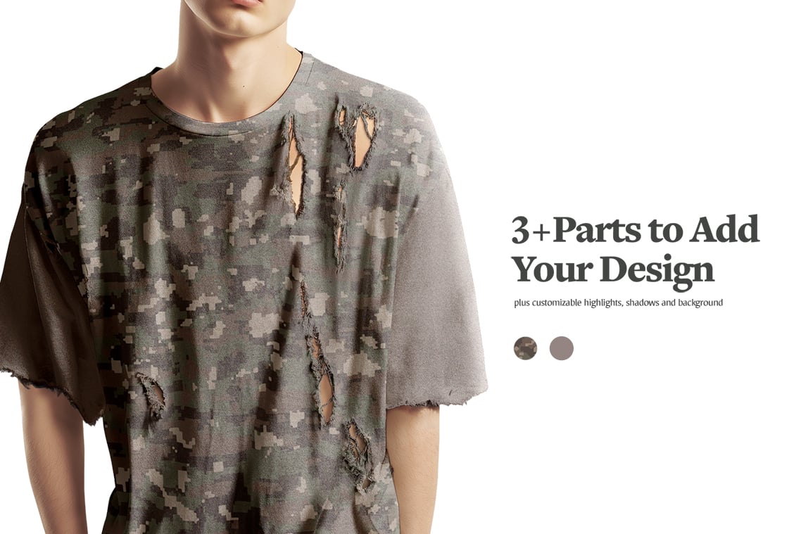 Torn T-shirt Mockups