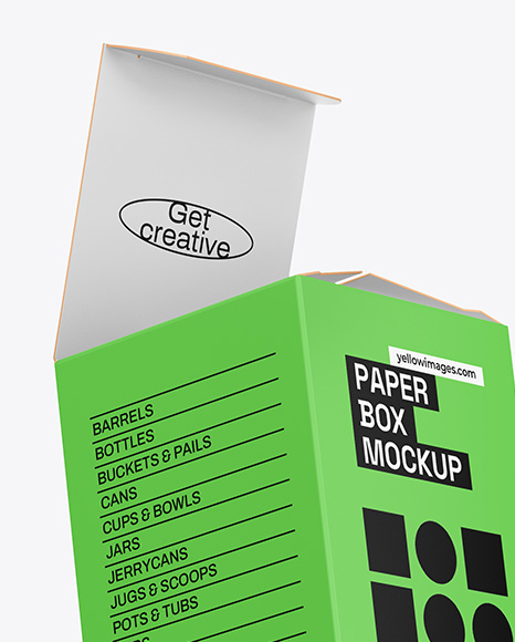 Two Flying Paper Boxes Mockup