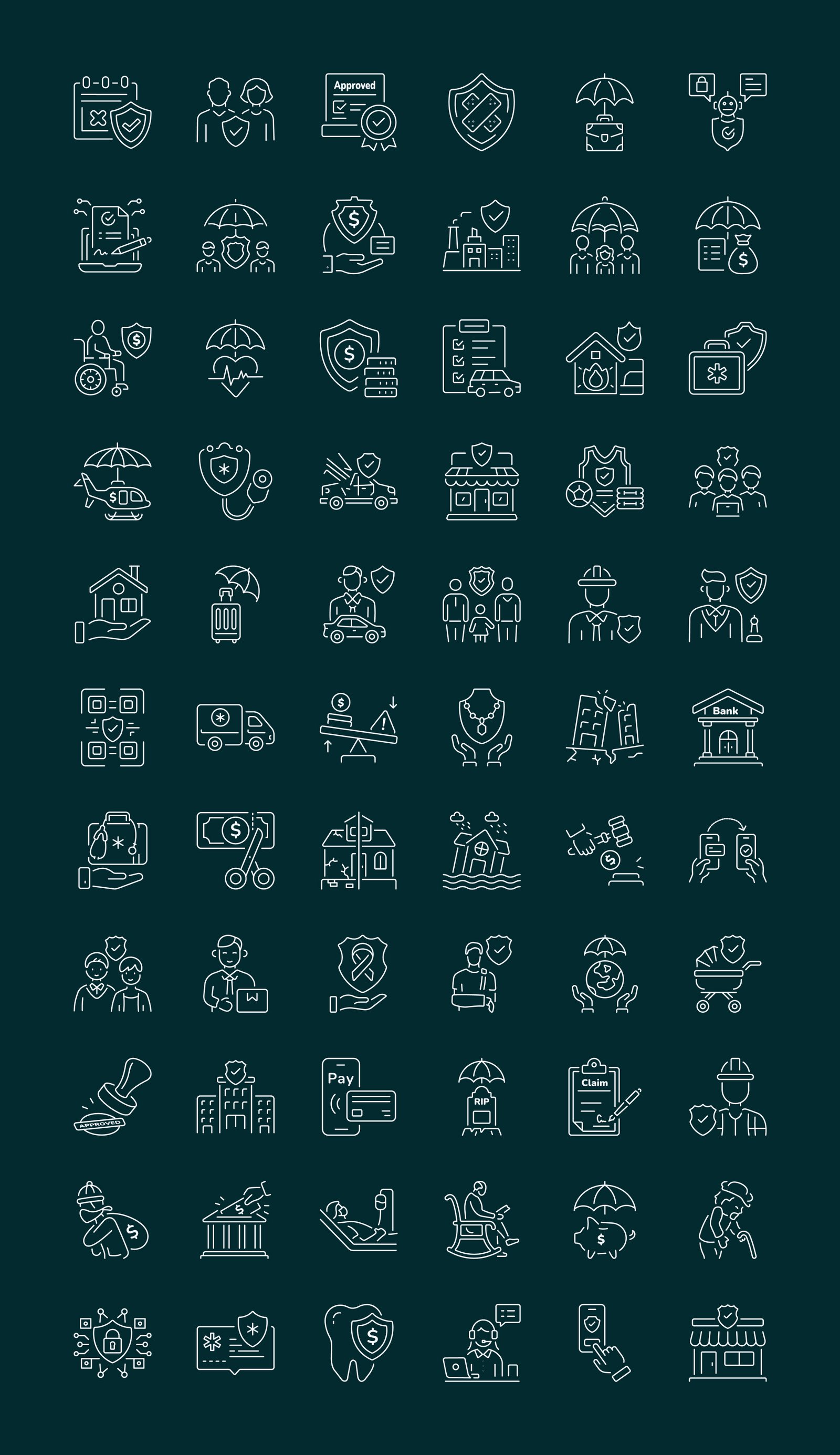 Insurance Icon Set