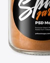 Glass Jar with Cinnamon Powder Mockup