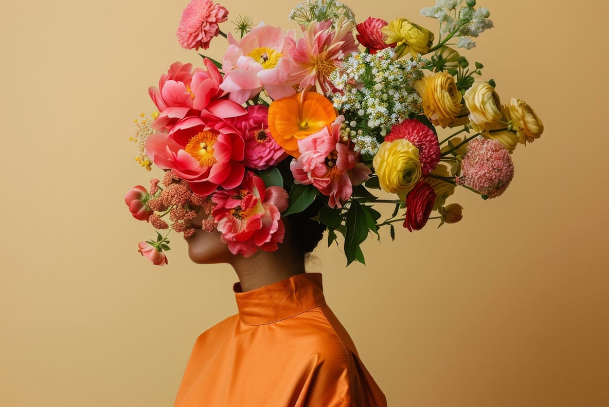 Head bouquet - 42 images