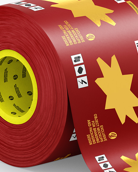 Matte Film Roll Mockup