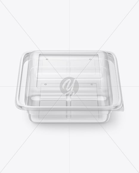 Clear Plastic Container Mockup