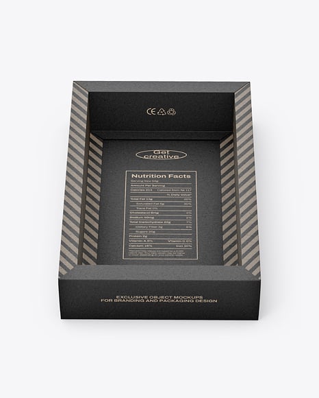 Kraft Paper Box in Sleeve Mockup