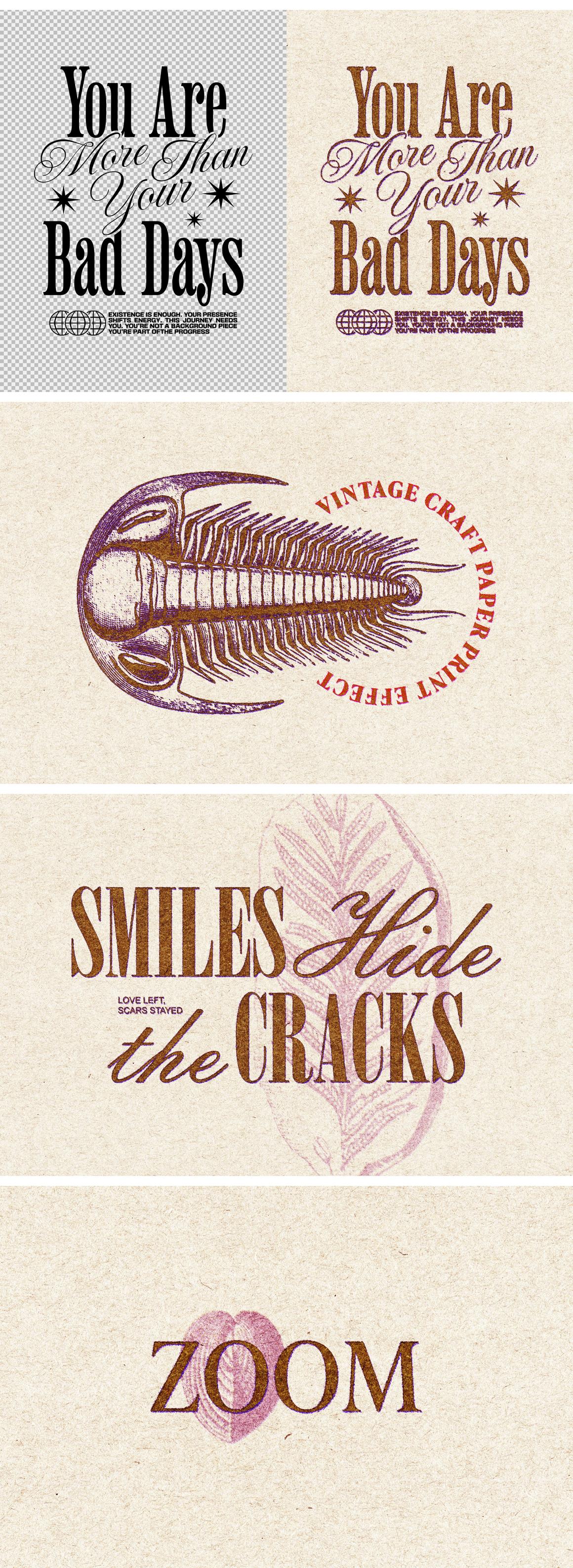 Vintage Grunge Print Effect