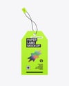 Paper Hang Tag Mockup – Front View