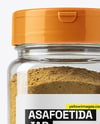 Plastic Jar with Asafoetida Spice Mockup