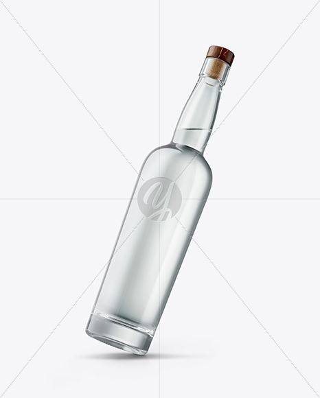 Tall Dry Gin Bottle Mockup