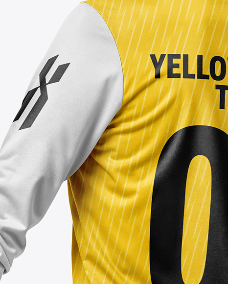 Female Soccer Goalkeeper Wearing Long Sleeve Jersey Mockup