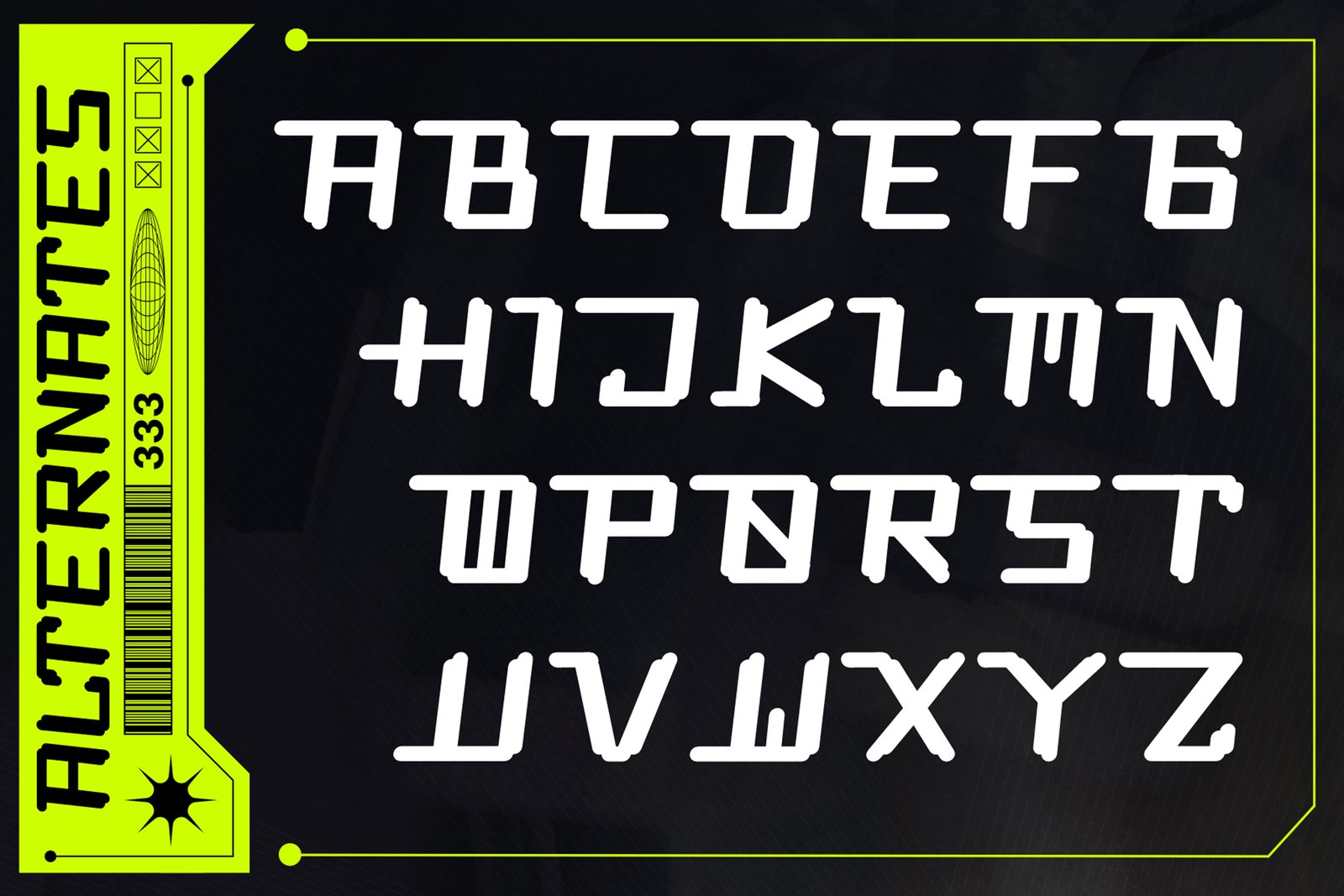 Corush - Modern Tech Futuristic Font