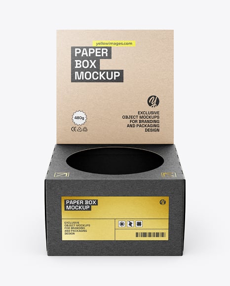 Kraft Paper Box Mockup