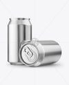 330ml Metallic Drink Can Mockup