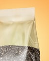 Transparent Package with Chia Seeds Mockup