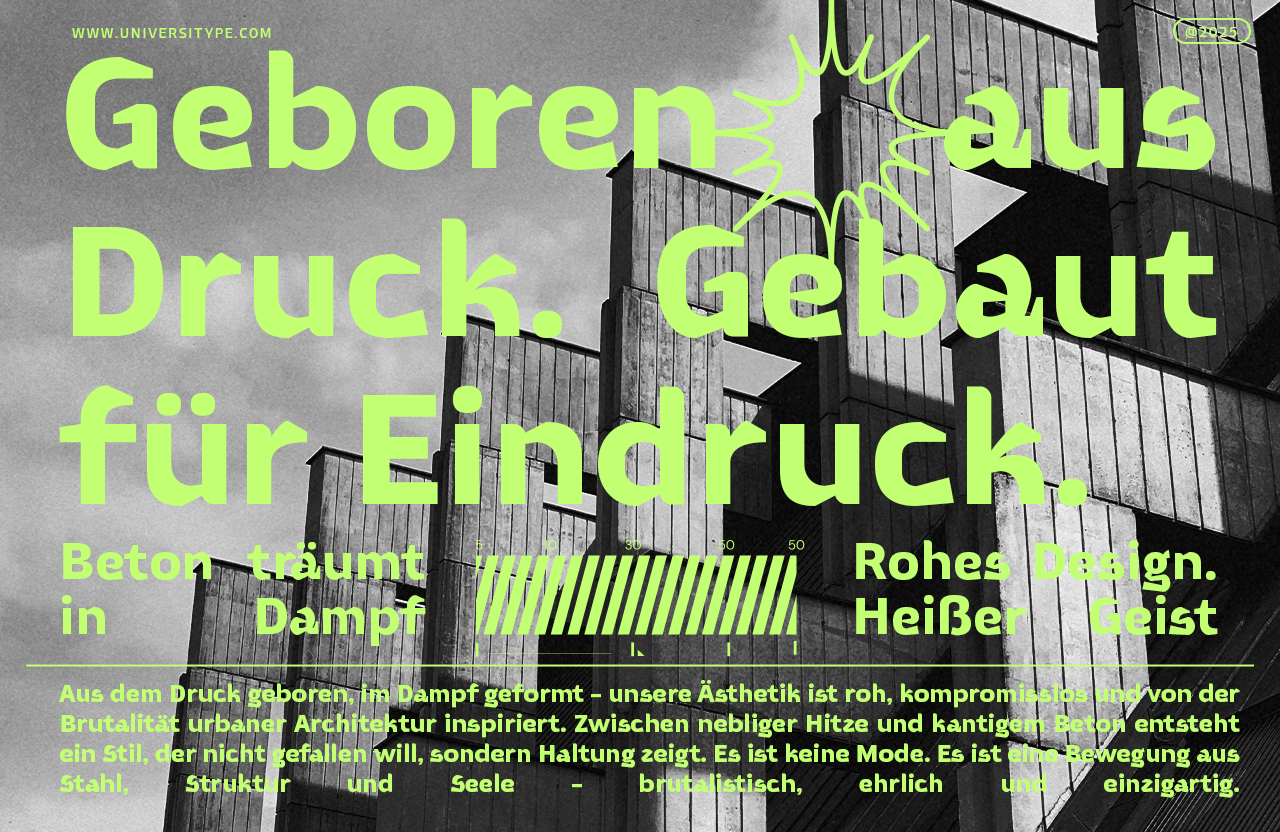 UT Nerotals – A Typeface Inspired by Contemporary Sculpture