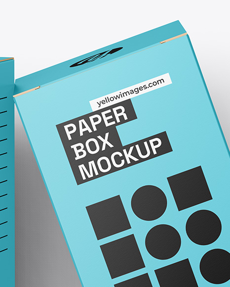 Two Paper Boxes Mockup