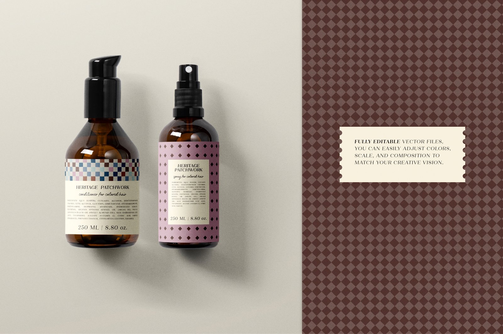 Heritage Patchwork. Seamless Patterns