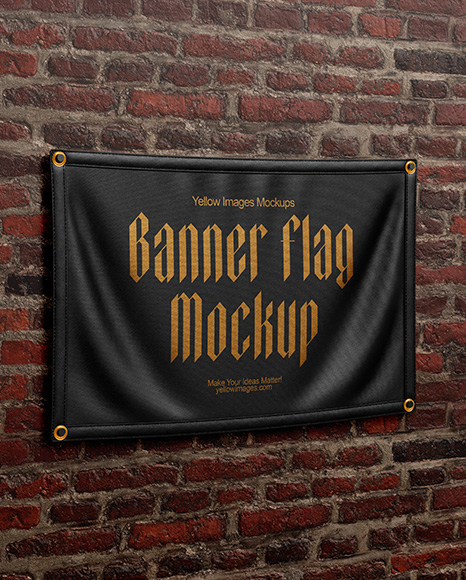 Banner Flag Mockup
