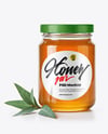 Glass Jar with Eucalyptus Honey Mockup