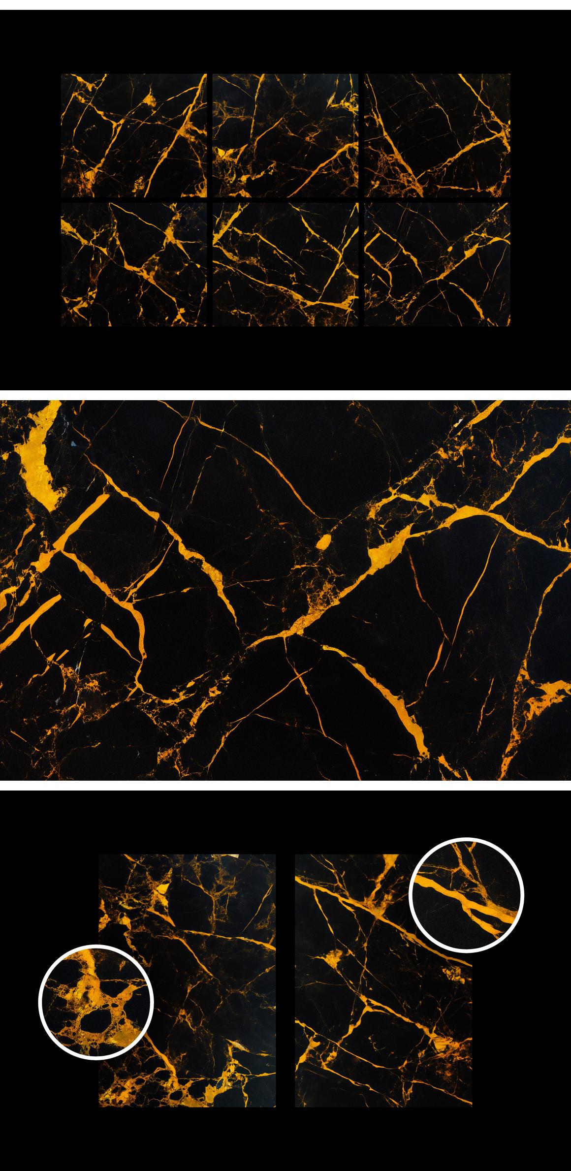 Black Gold Marble Textures
