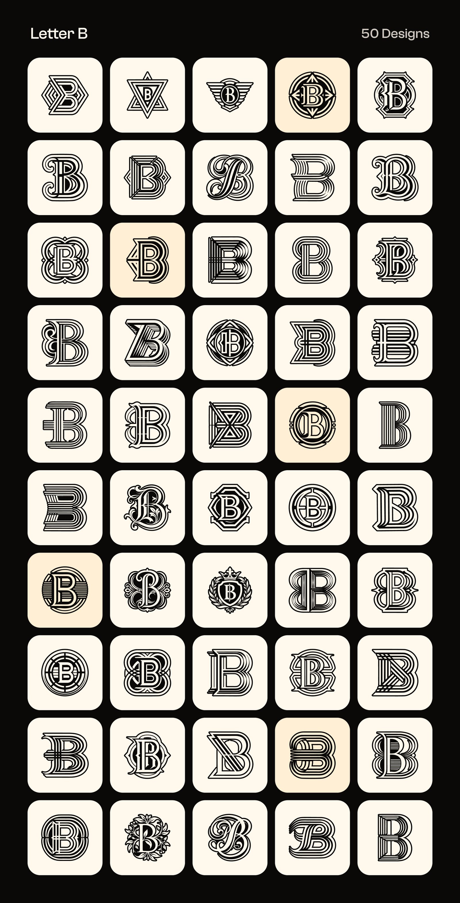 Alphabet Letters Logo Bundle