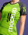 Woman Wearing Badminton Uniform Mockup