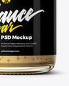 Jar with Dijon Mustard Mockup