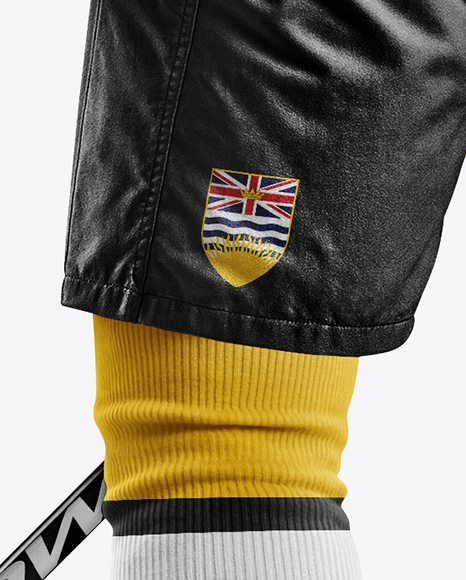 Man Wearing Full Ice Hockey Kit Mockup