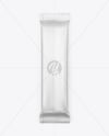 Matte Metallic Stick Sachet Mockup