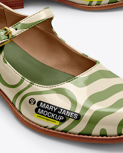 Pair of Mary Janes Mockup