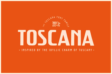 Toscana Font Family - Design