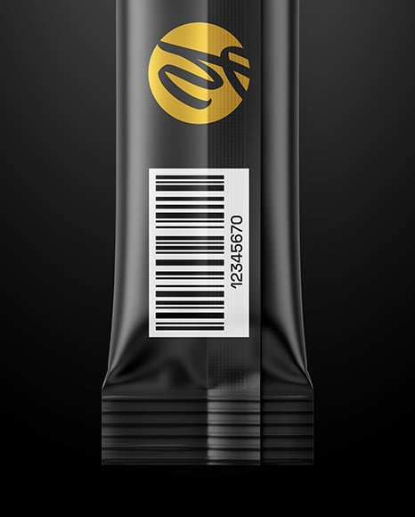 Matte Stick Sachet Mockup
