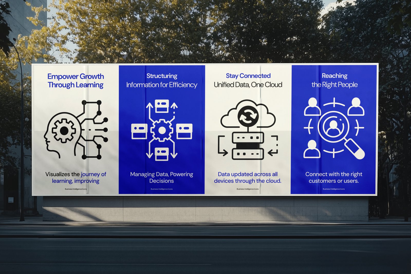 Business Intelligence Icon Set