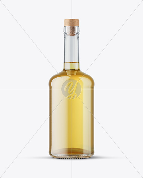 Golden Tequila Bottle Mockup