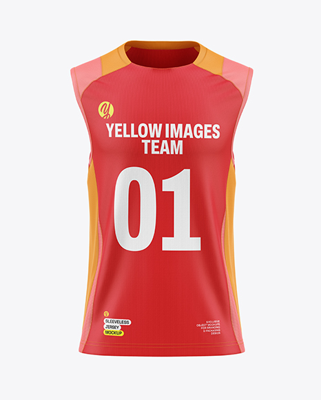 Training Sleeveless Jersey Mockup - Front View